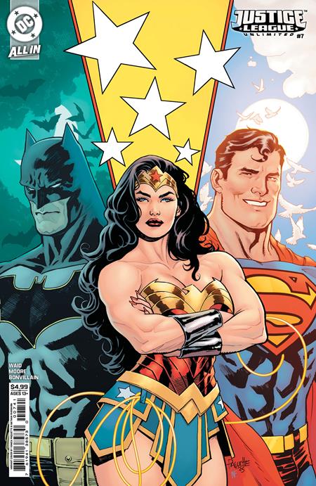 JUSTICE LEAGUE UNLIMITED #7 CVR D YANICK PAQUETTE CARD STOCK VAR (WE ARE YESTERDAY)