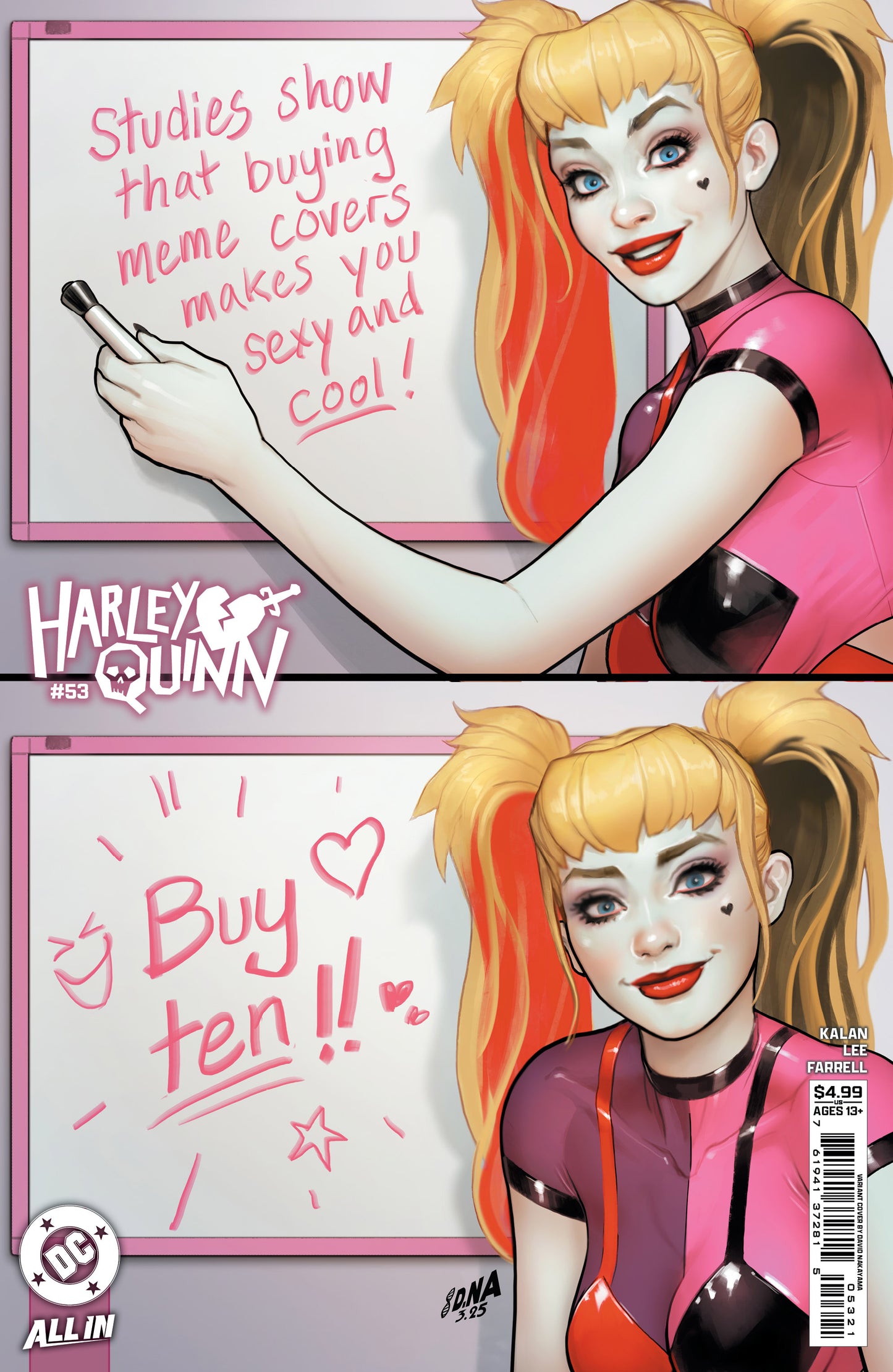 HARLEY QUINN #53 CVR B DAVID NAKAYAMA CARD STOCK VAR
