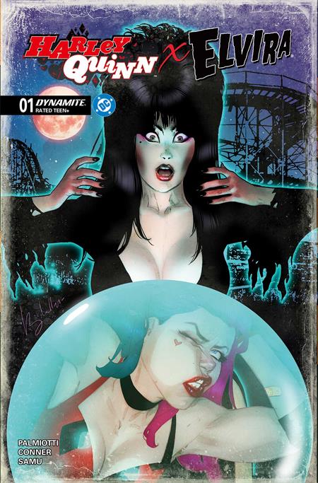 HARLEY QUINN X ELVIRA #1 CVR D BEN CALDWELL VAR