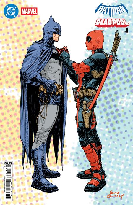 DC MARVEL BATMAN DEADPOOL #1 (ONE SHOT) CVR N FRANK QUITELY BATMAN DEADPOOL CARD STOCK VAR