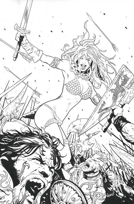 SONJA REBORN #3 CVR L INC 1:7 GREG LAND LINE ART VIRGIN VARIANT