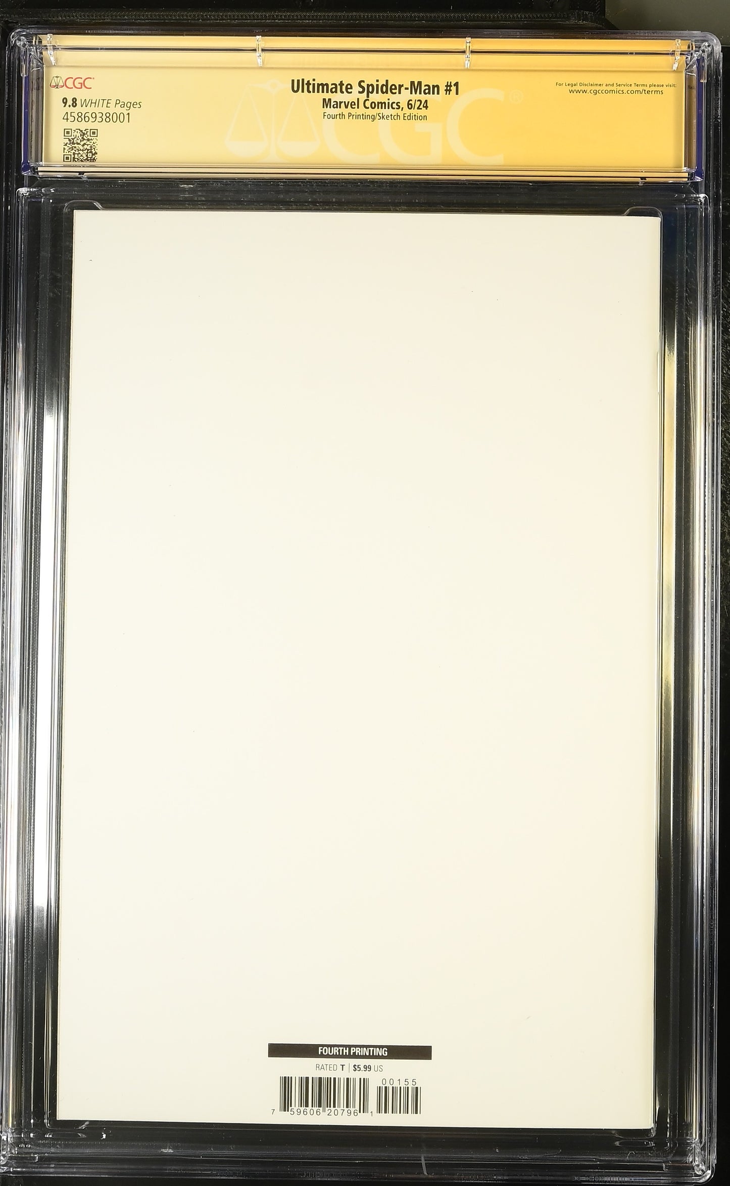 Ultimate Spider-Man #1 – Fourth Printing Sketch Edition – CGC 9.8 SS (Mirka Andolfo)