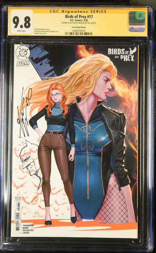 Birds of Prey #17 – CGC Signature Series 9.8 (Signed & Sketched by InHyuk Lee)