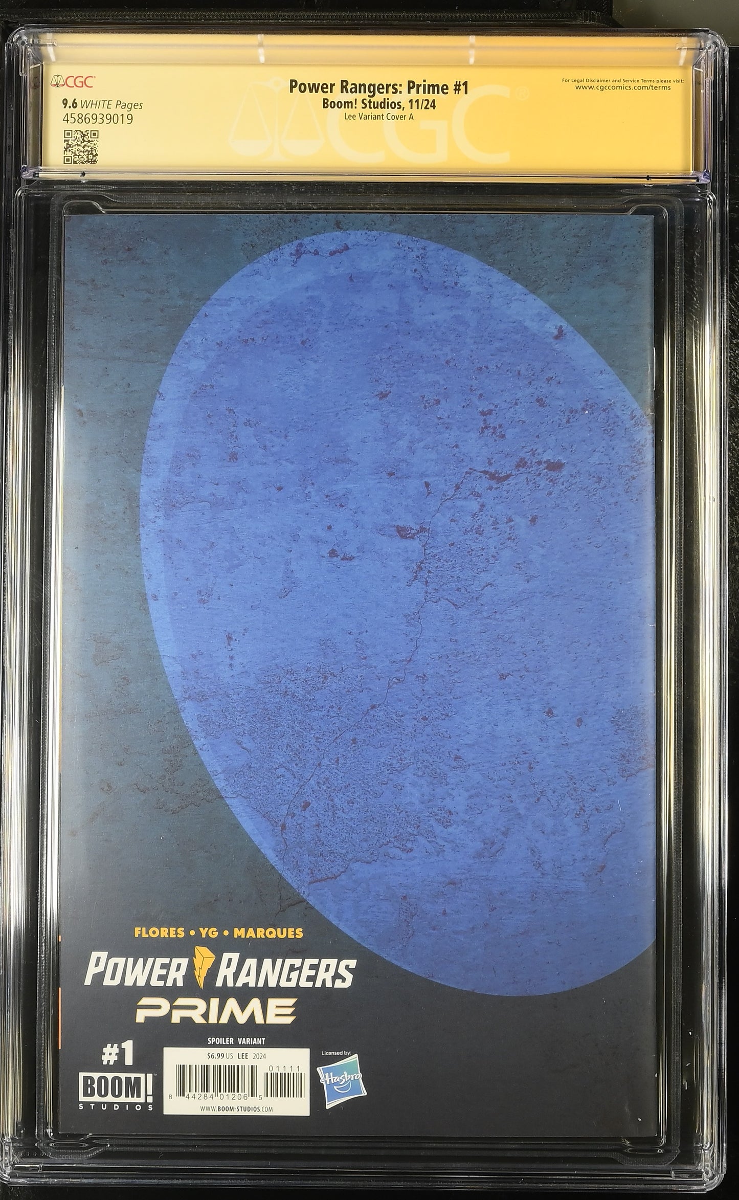 Power Rangers: Prime #1 – CGC 9.6 Signature Series InHyuk Lee Signed & Sketched Variant | BOOM! Studios