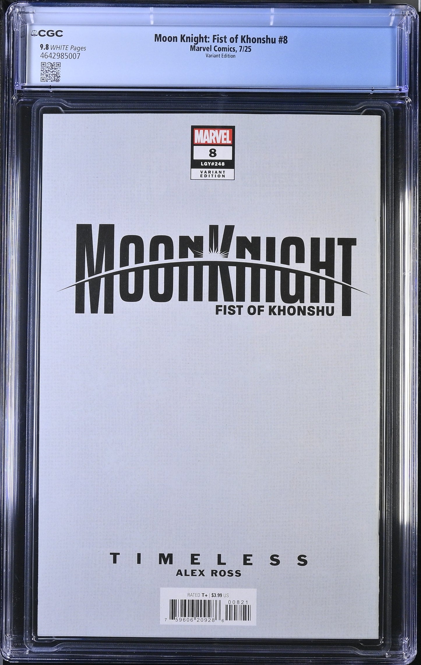 Moon Knight: Fist of Khonshu #8 – Timeless Virgin Variant (Alex Ross Cover) CGC 9.8
