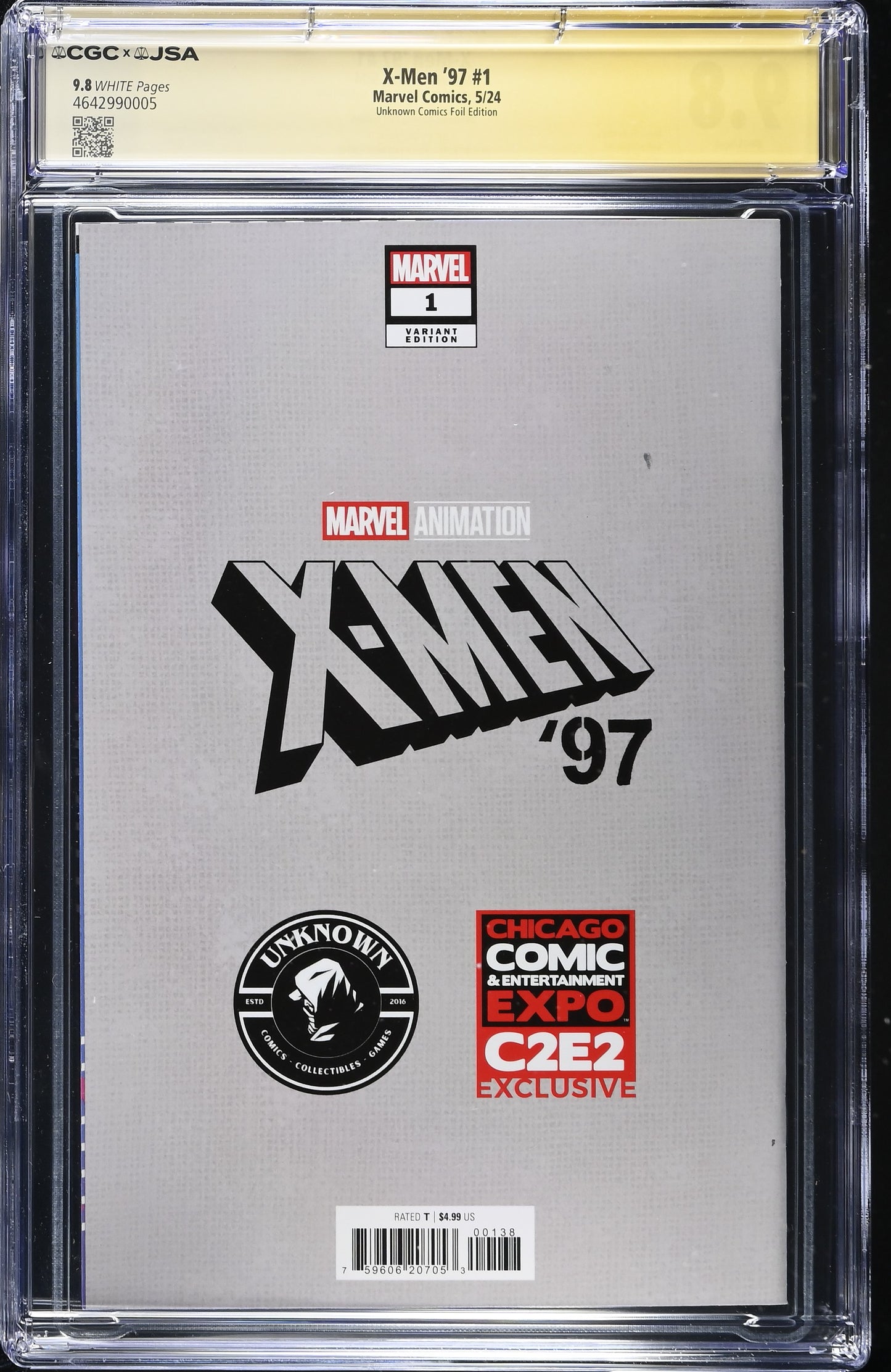 X-Men ’97 #1 – CGC x JSA 9.8 White Pages | Tyler Kirkham Signed Foil Virgin | C2E2 2024 Exclusive