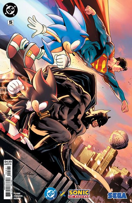 DC X SONIC THE HEDGEHOG #5 (OF 5) CVR B LUCAS MEYER CARD STOCK VAR