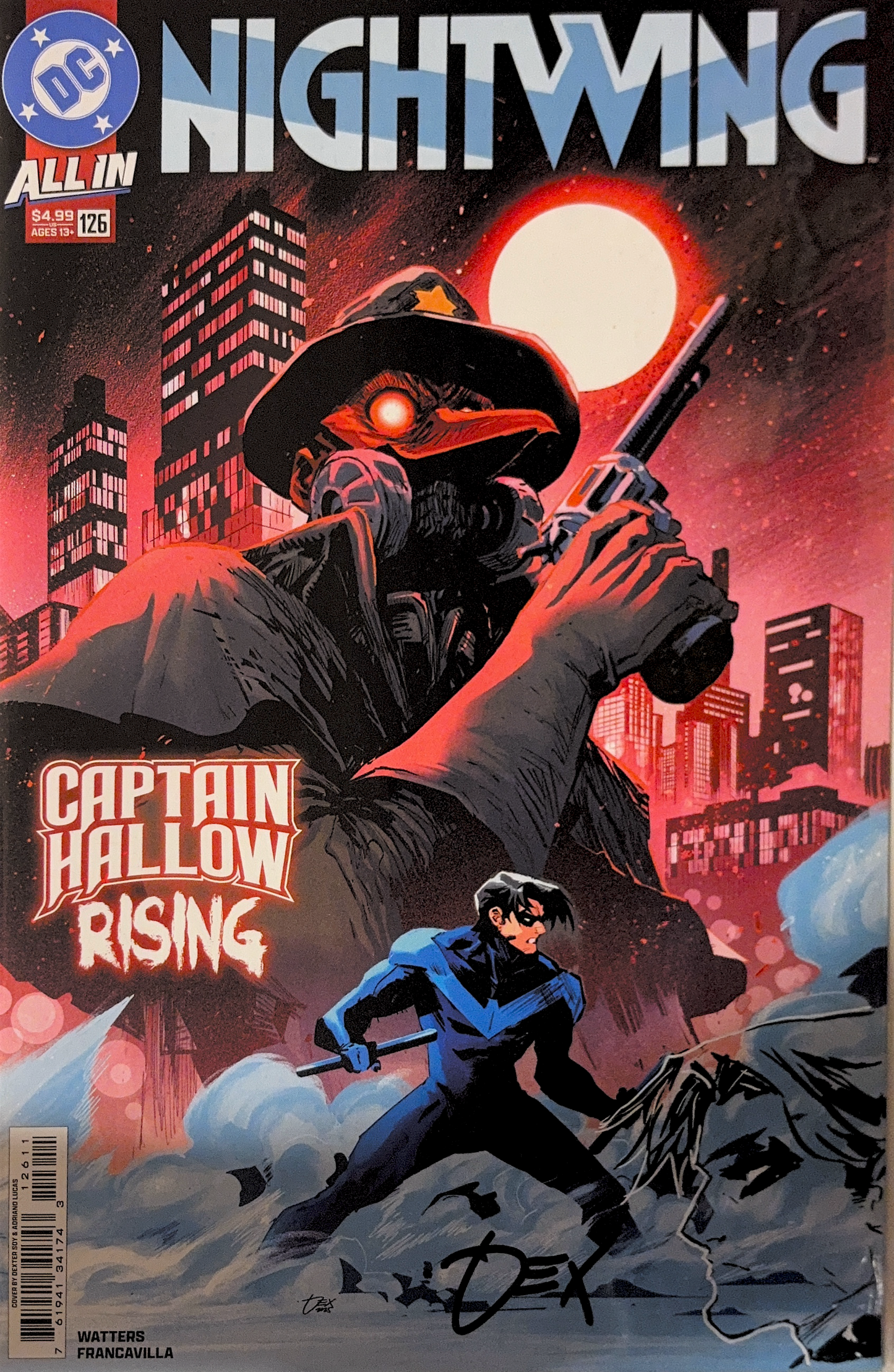Nightwing #126 Cvr A Signed & Remarked by Dexter Soy