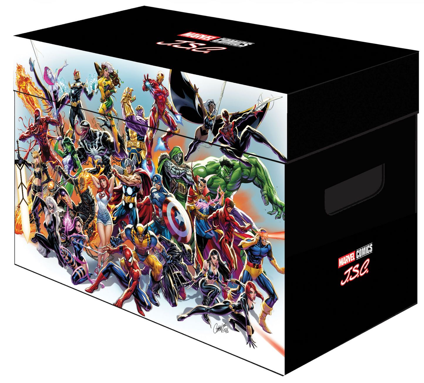 Marvel Universe Graphic Comic Storage Short Box – Art by J. Scott Campbell