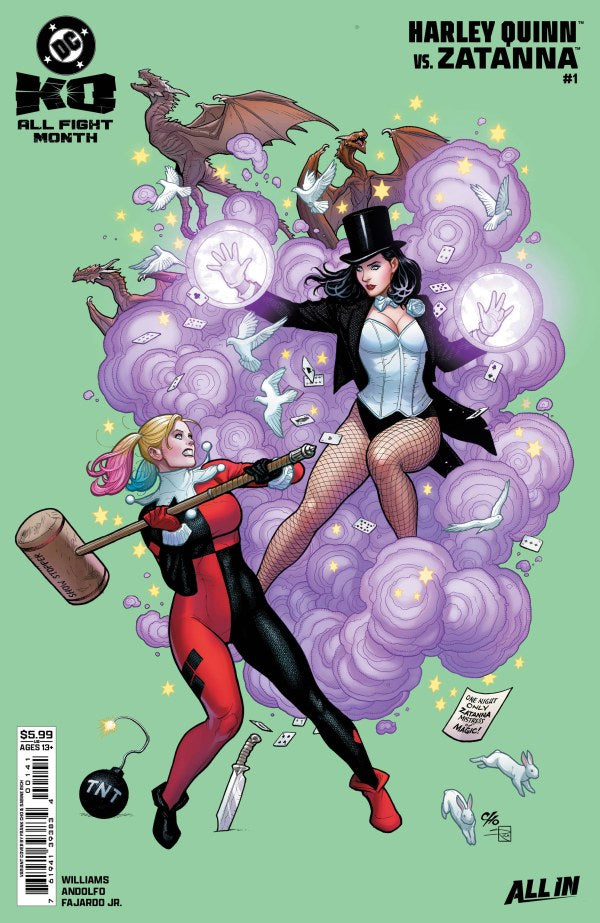 DC K.O.: Harley Quinn vs. Zatanna #1 Cover B Frank Cho Variant