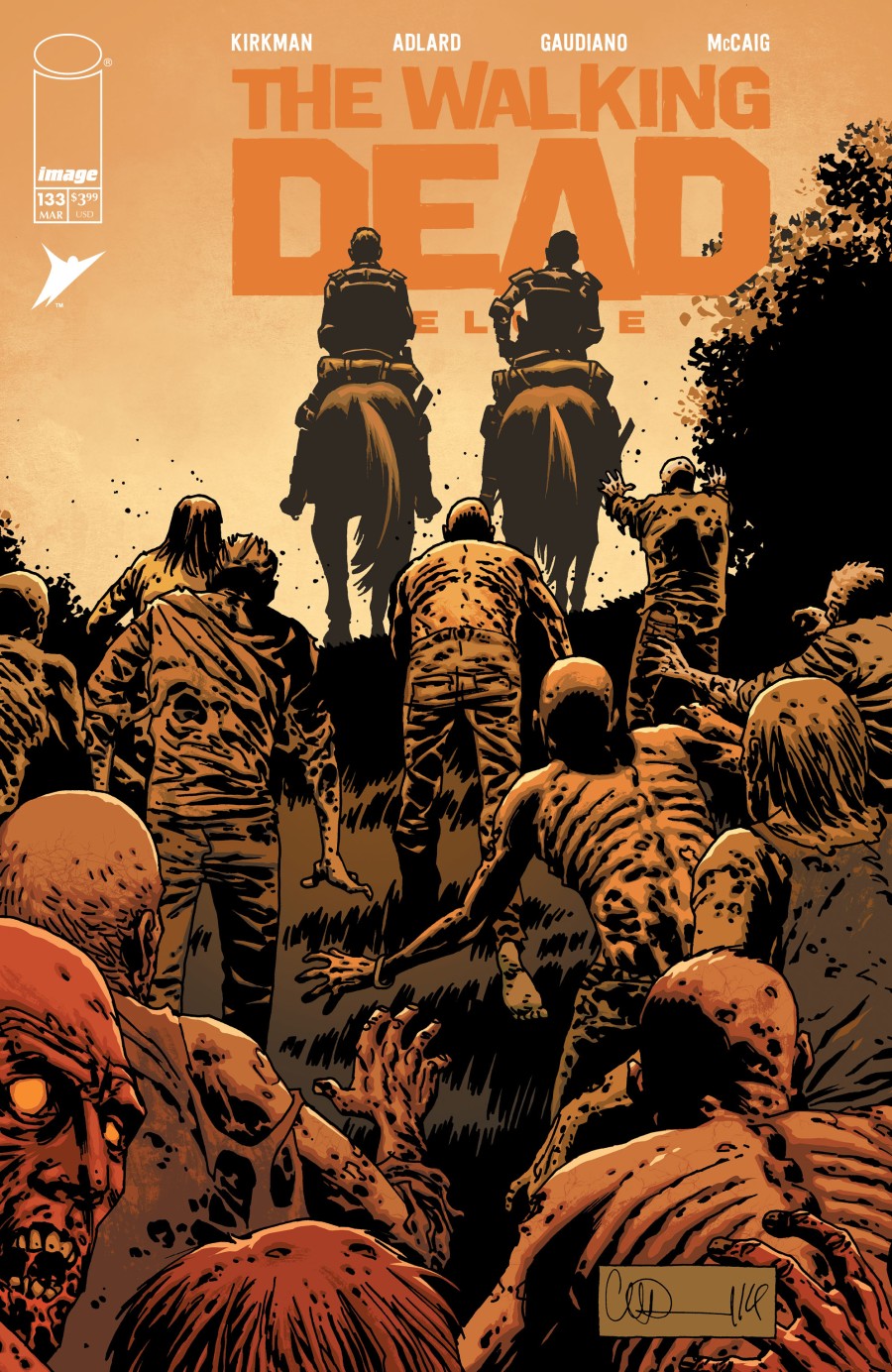 The Walking Dead Deluxe #133 Cover B Charlie Adlard Variant