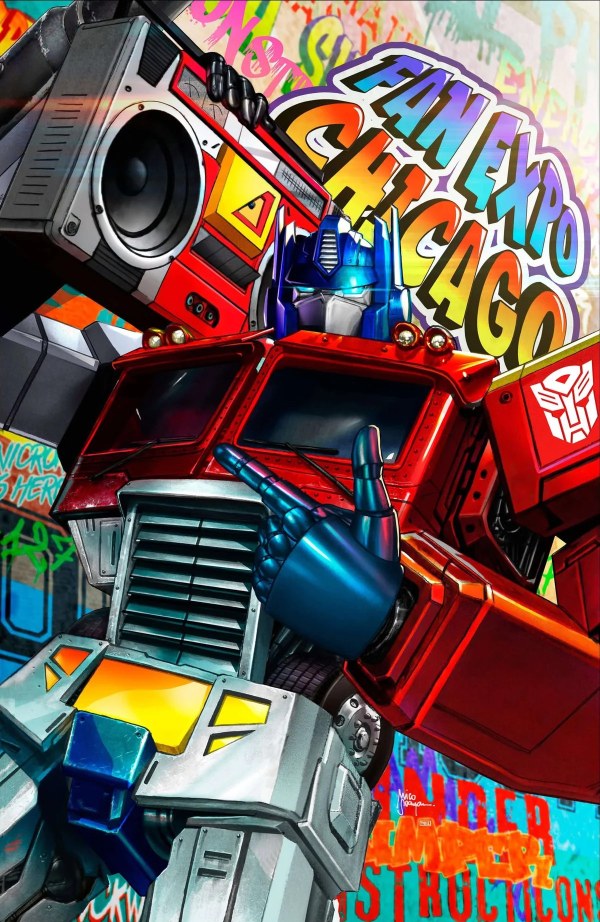 Transformers #21 Big Time Collectibles Chicago Fan Expo Mico Suayan Foil Virgin Variant