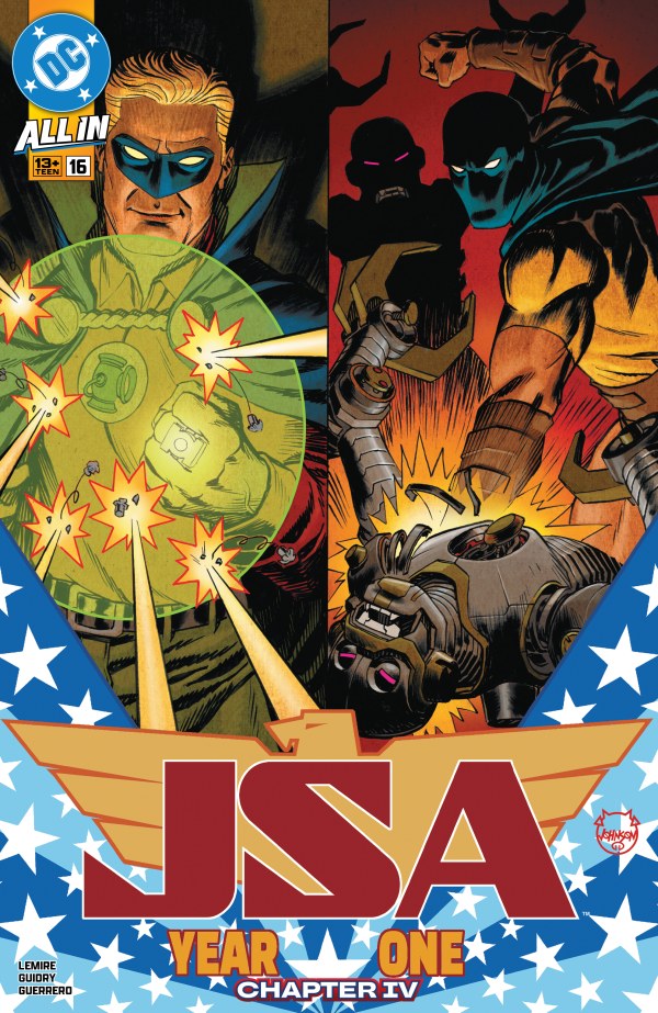JSA #16 cvr A by Dave Johnson