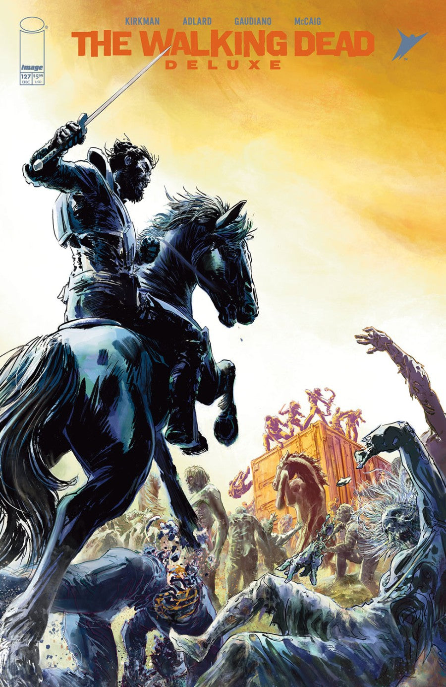 The Walking Dead Deluxe #127 Cover C Stefano Gaudiano Connecting Variant