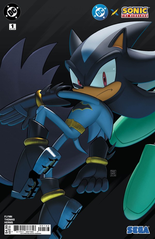 DC x Sonic the Hedgehog #1 6th Printing Min Ho Kim Connecting