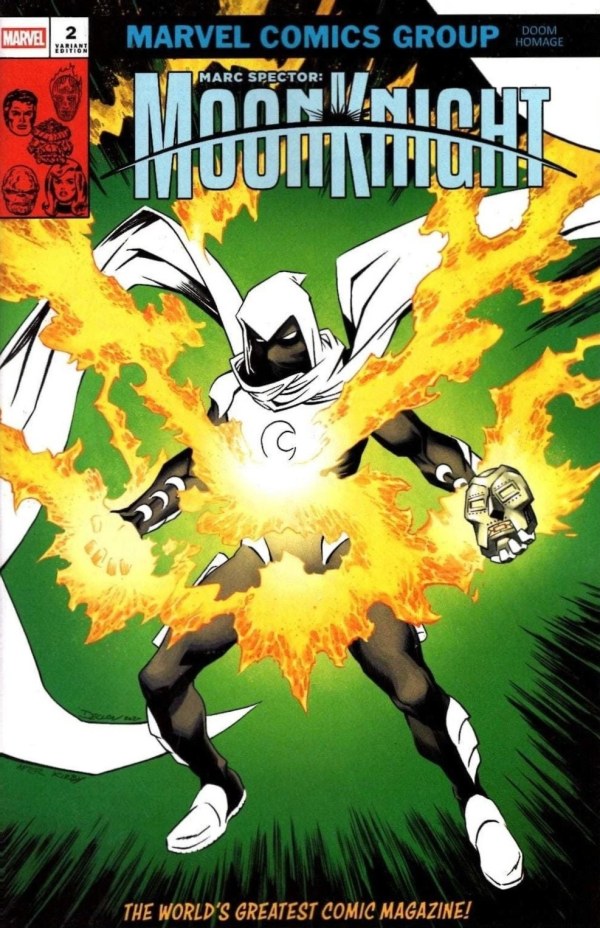 Marc Spector: Moon Knight #2 Declan Shalvey Doom Homage Variant