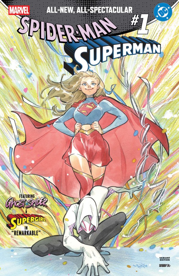 MARVEL/DC: SPIDER-MAN/SUPERMAN #1 PEACH MOMOKO VARIANT