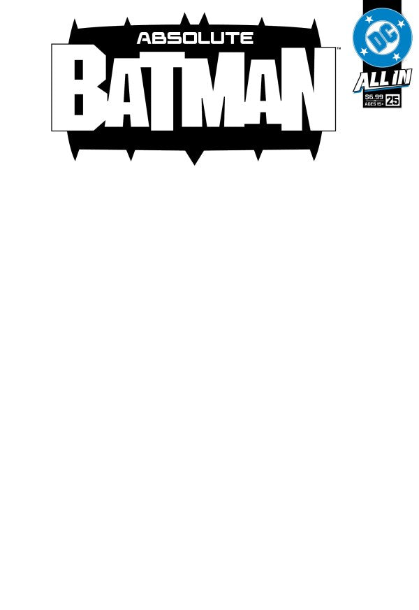 Absolute Batman #25 Cover E Blank Variant