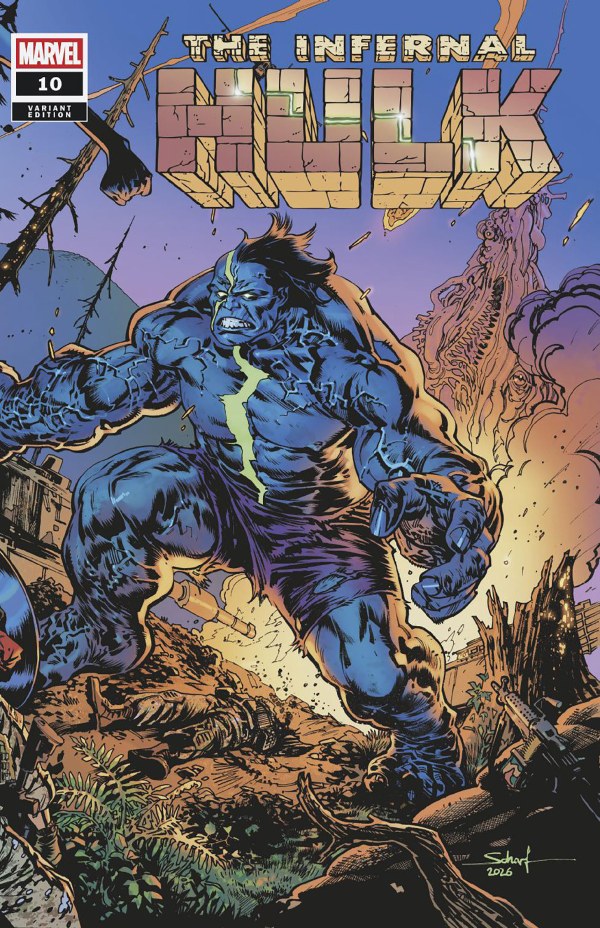 The Infernal Hulk #10 Jonas Scharf Battle Wraparound Variant