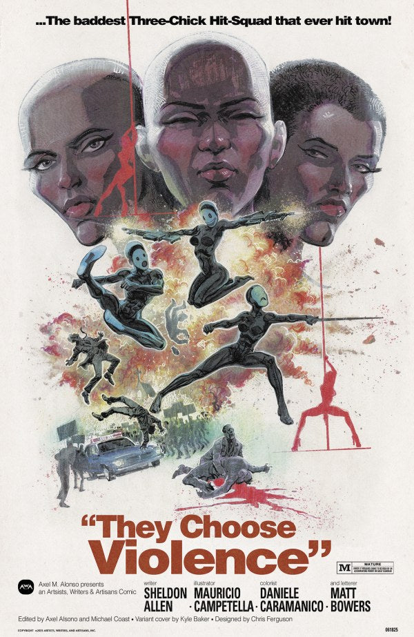 They Choose Violence #1 Cover B Kyle Baker Variant