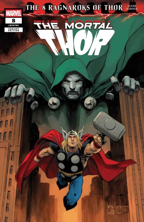 The Mortal Thor #8 Dave Wachter Doom Homage Variant