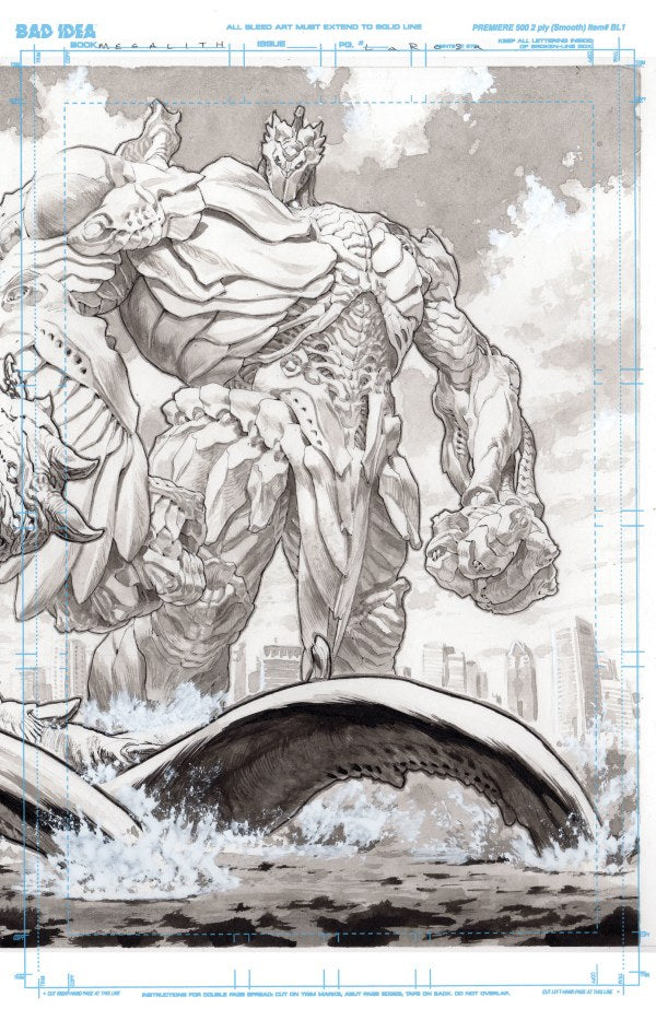The Olympus Saga: Megalith #1 Cover D Lewis LaRosa Line Art 1 Wraparound Variant
