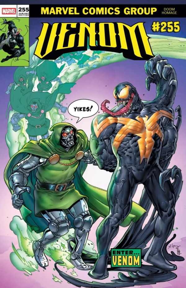 Venom #255 Andrei Bressan Doom Homage Variant