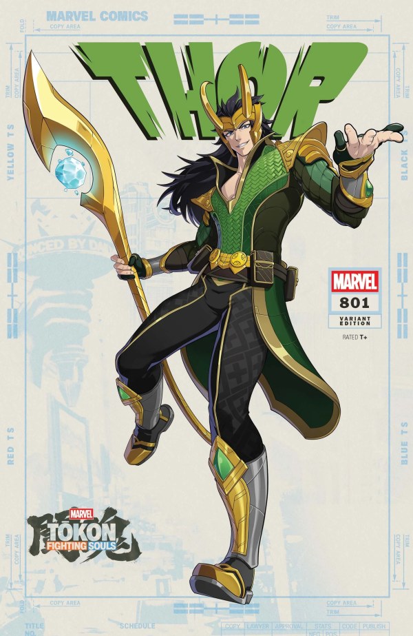 Thor #801 Marvel Games Marvel Tōkon: Fighting Souls Variant