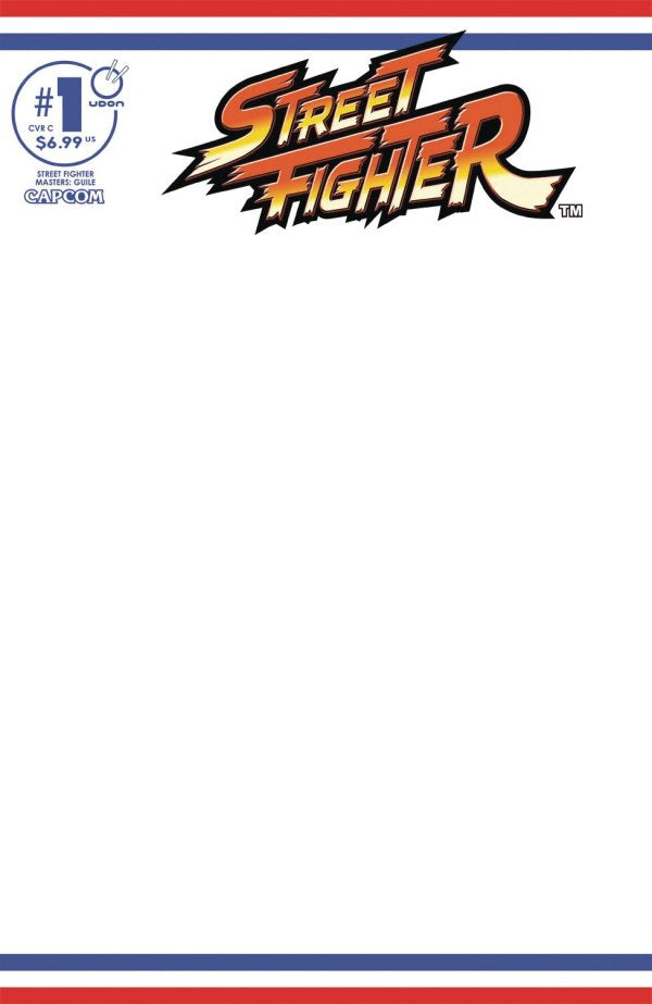 Street Fighter Masters: Guile #1 Cover C Blank Sketch Variant