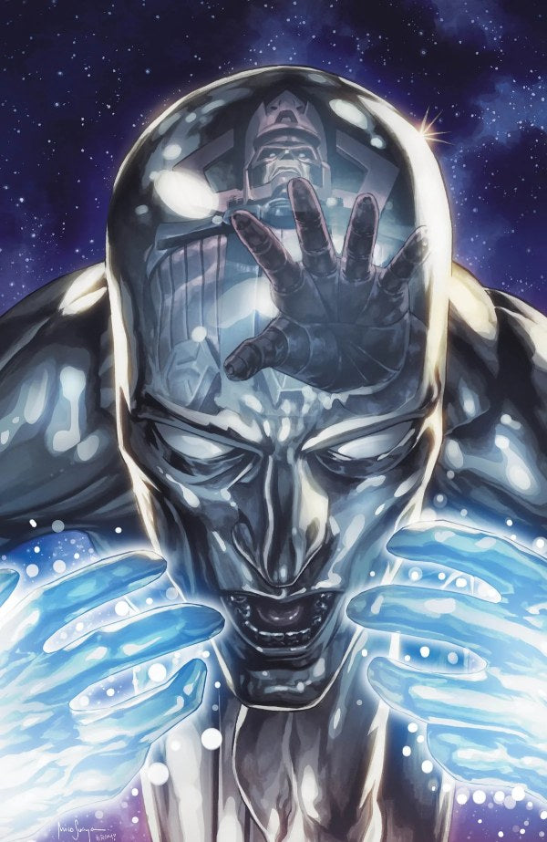 Death of the Silver Surfer #1 Big Time Collectibles HeroesCon 2025 Mico Suayan Virgin Variant