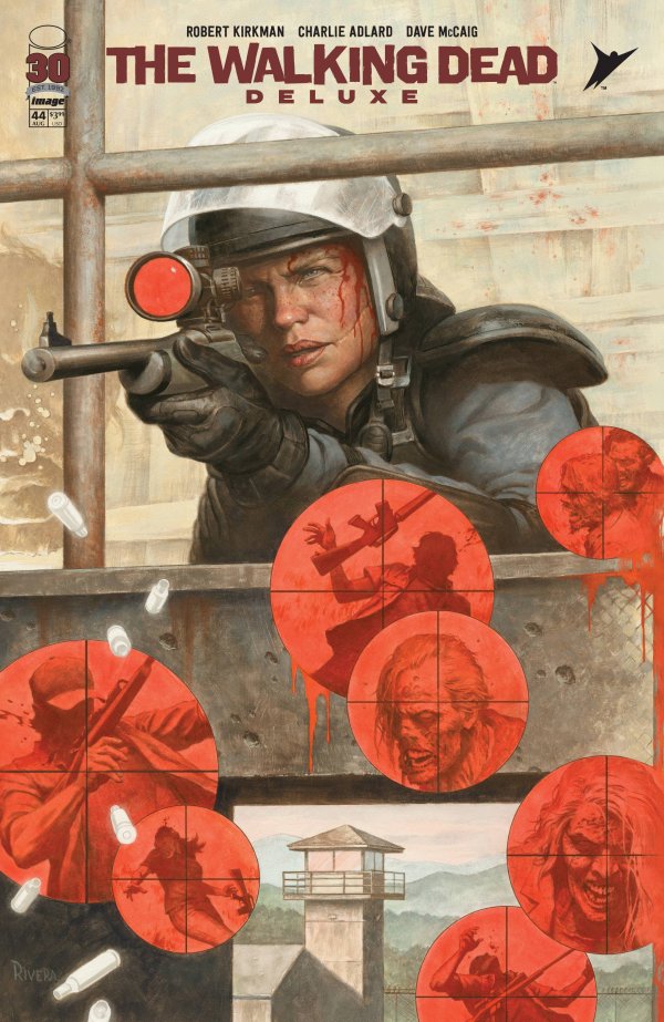 Walking Dead Deluxe #44 Cover C Paolo Rivera Connecting Variant