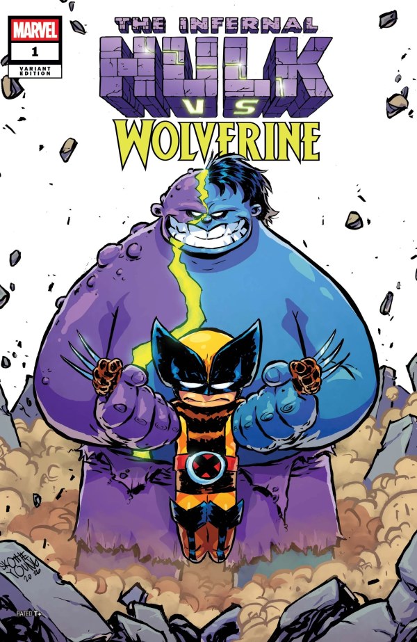 Infernal Hulk vs. Wolverine #1 Skottie Young Variant