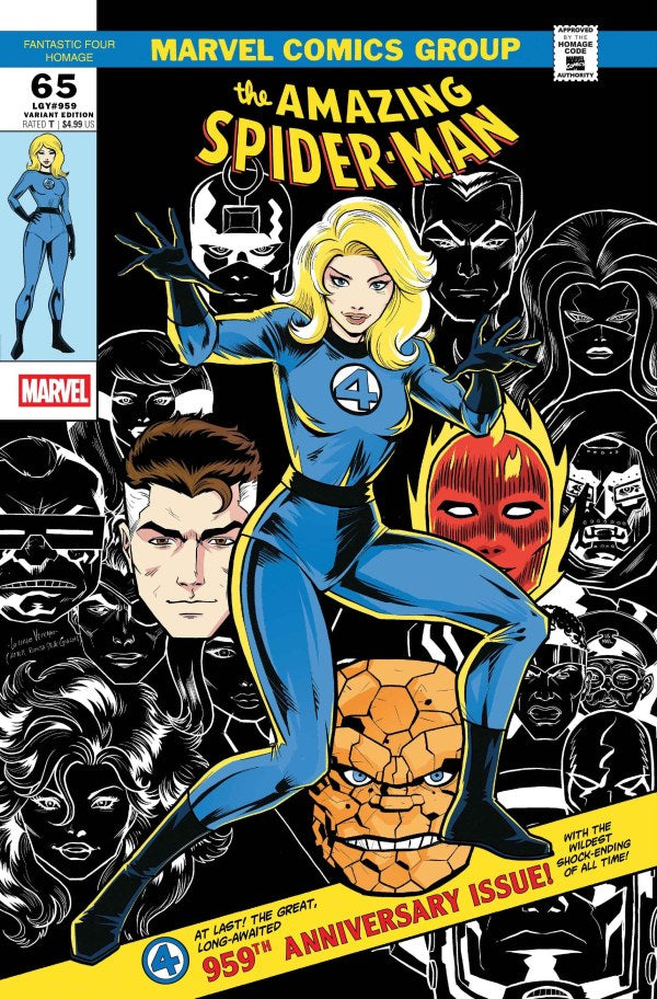 The Amazing Spider-Man #65 Luciano Vecchio Fantastic Four Homage Variant