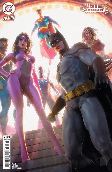 JUSTICE LEAGUE UNLIMITED #7 CVR B TIAGO DA SILVA CARD STOCK VAR (WE ARE YESTERDAY)
