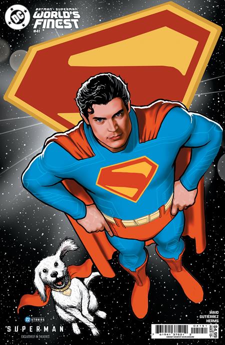 BATMAN SUPERMAN WORLDS FINEST #41 CVR D KEVIN MAGUIRE SUPERMAN MOVIE CARD STOCK VAR
