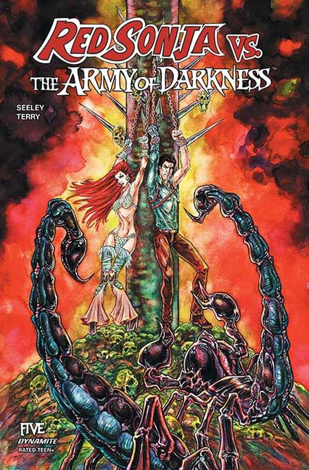 RED SONJA VS ARMY OF DARKNESS #5 CVR D NIKKOL JELENIC VAR