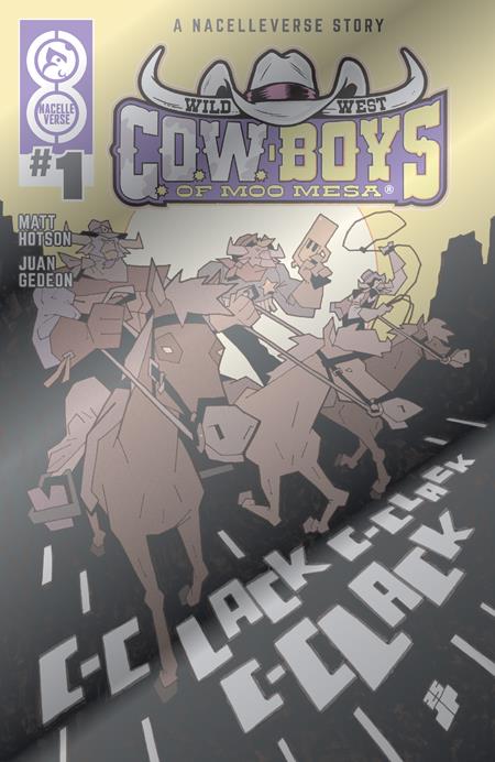 WILD WEST COW-BOYS OF MOO MESA #1 (OF 4) CVR F JOE PALMER FOIL VAR