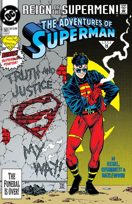 ADVENTURES OF SUPERMAN #501 FACSIMILE EDITION CVR C TOM GRUMMETT FOIL