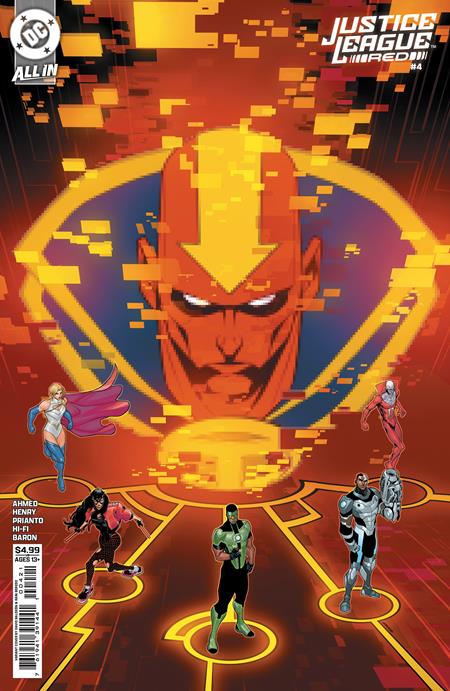 JUSTICE LEAGUE RED #4 (OF 6) CVR B DAVID BALDEON CARD STOCK VAR