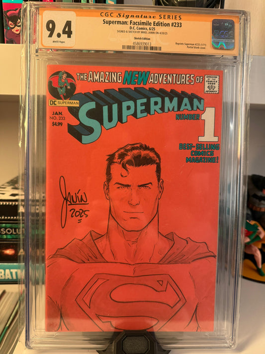 Superman #233 (Facsimile Edition Mikel Janín Sketch Variant) – CGC 9.4
