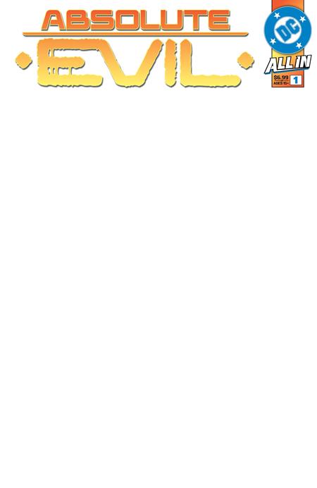 ABSOLUTE EVIL #1 (ONE SHOT) CVR G BLANK CARD STOCK VAR