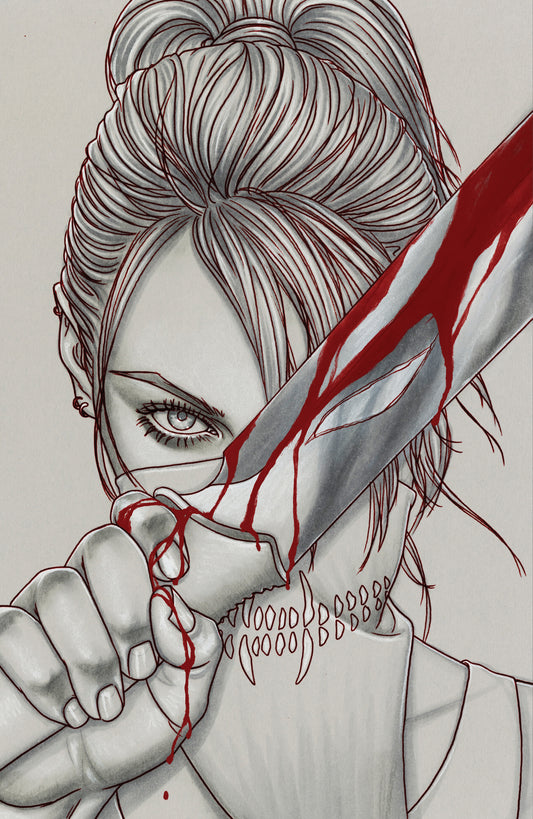Something Is Killing the Children #1 Sanctum Sanctorum Comics Jenny Frison Black & White Foil Virgin Variant MENA Region Limited Edition