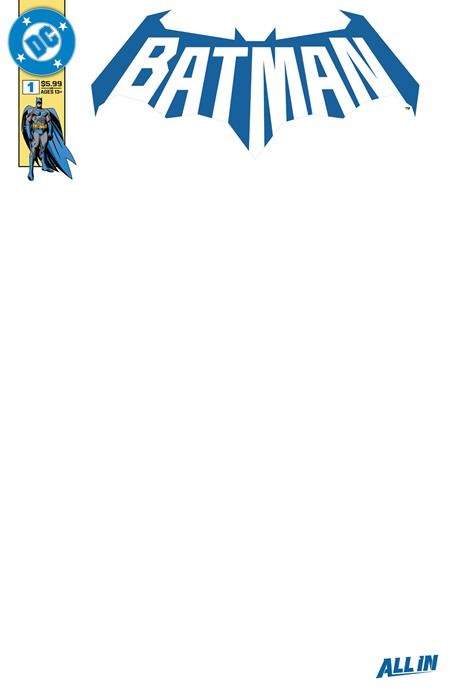 BATMAN #1 CVR K BLANK CARD STOCK VAR (PRE-ORDER)