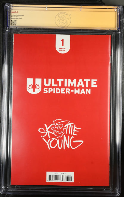 Ultimate Spider-Man #1 CGC 9.8 Signature Series – Skottie Young Variant – Signed (Marvel 2024)