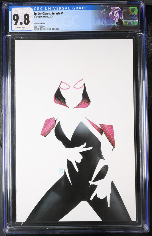 Spider-Gwen: Smash #1 CGC 9.8 – Negative Space Variant | Marvel Comics | White Pages
