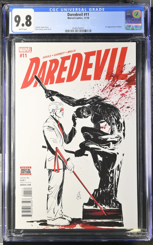 Daredevil #11 (2016) – CGC 9.8 White Pages | 1st Appearance of Muse | Marvel Comics