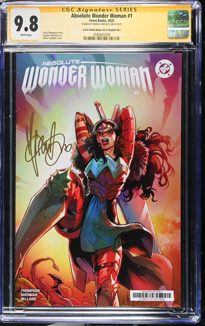 Absolute Wonder Woman #1 – CGC 9.8 Signature Series  UAE Exclusive Mirka Andolfo Variant | Signed | FOMO Books