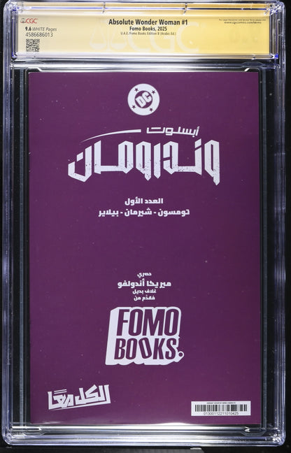 Absolute Wonder Woman #1 – CGC 9.6 Signature Series | UAE Arabic Edition B | Mirka Andolfo Signed | FOMO Books Exclusive