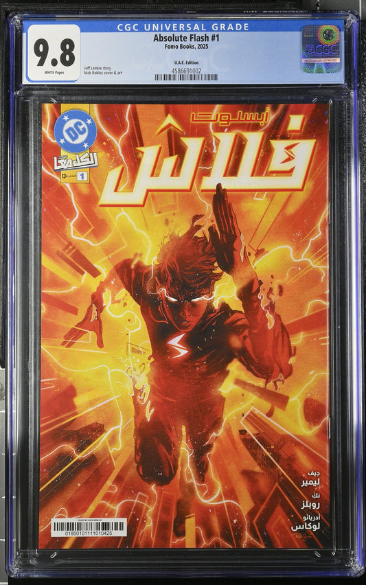 Absolute Flash #1 – CGC 9.8 Universal Grade | UAE Edition | FOMO Books Exclusive