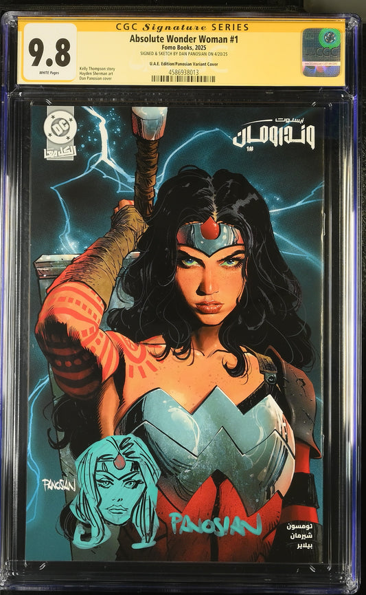 Absolute Wonder Woman #1 – CGC 9.8 Signature Series | UAE Edition Panosian Variant | FOMO Books Exclusive